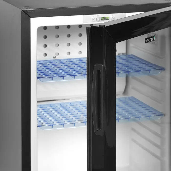 Tefcold TM45GC Glass Door Mini Bar Fridge – 40L, Quiet & Energy Efficient